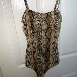Snakeskin bodysuit